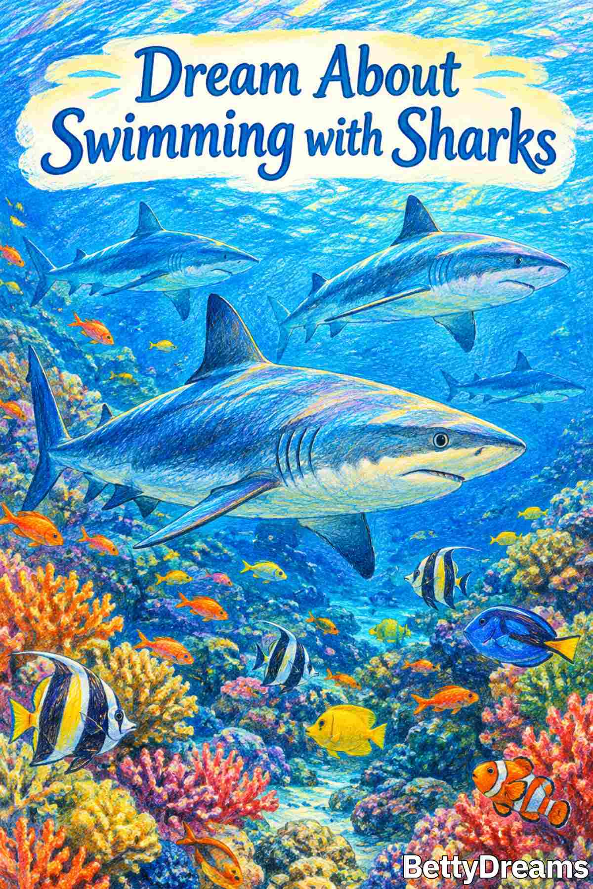 Having a dream about swimming with sharks