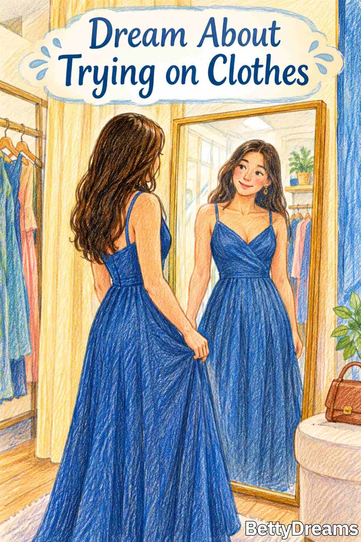 dreaming about trying on clothes
