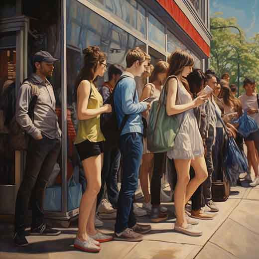 dream about waiting in line