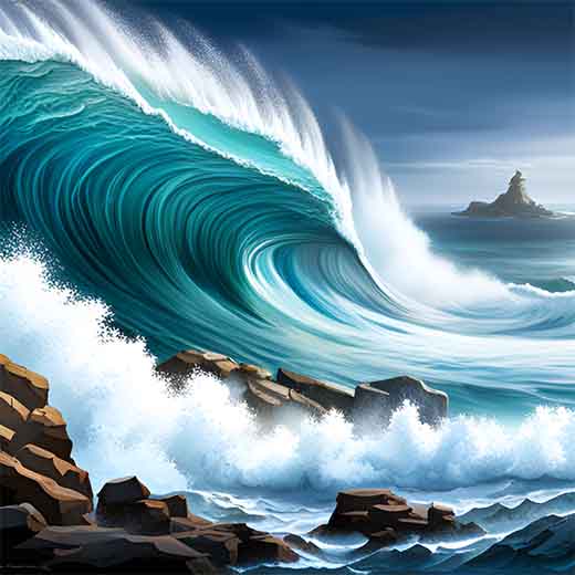 dream about waves