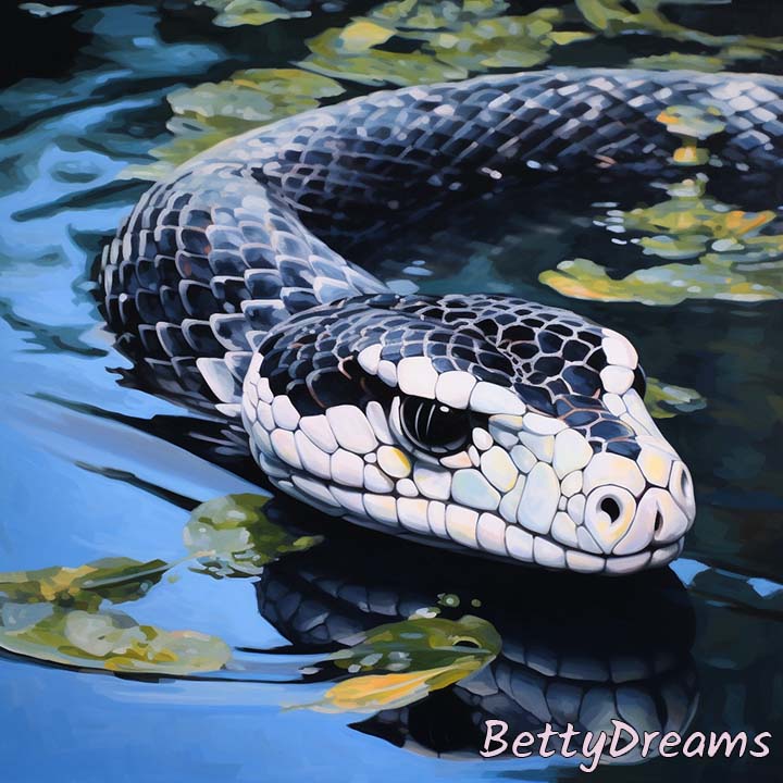 dream about white and black snake