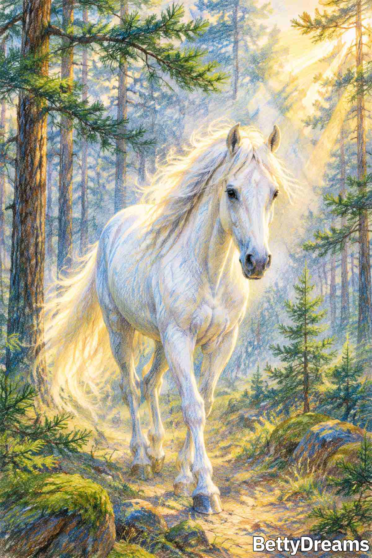 white horse in dream