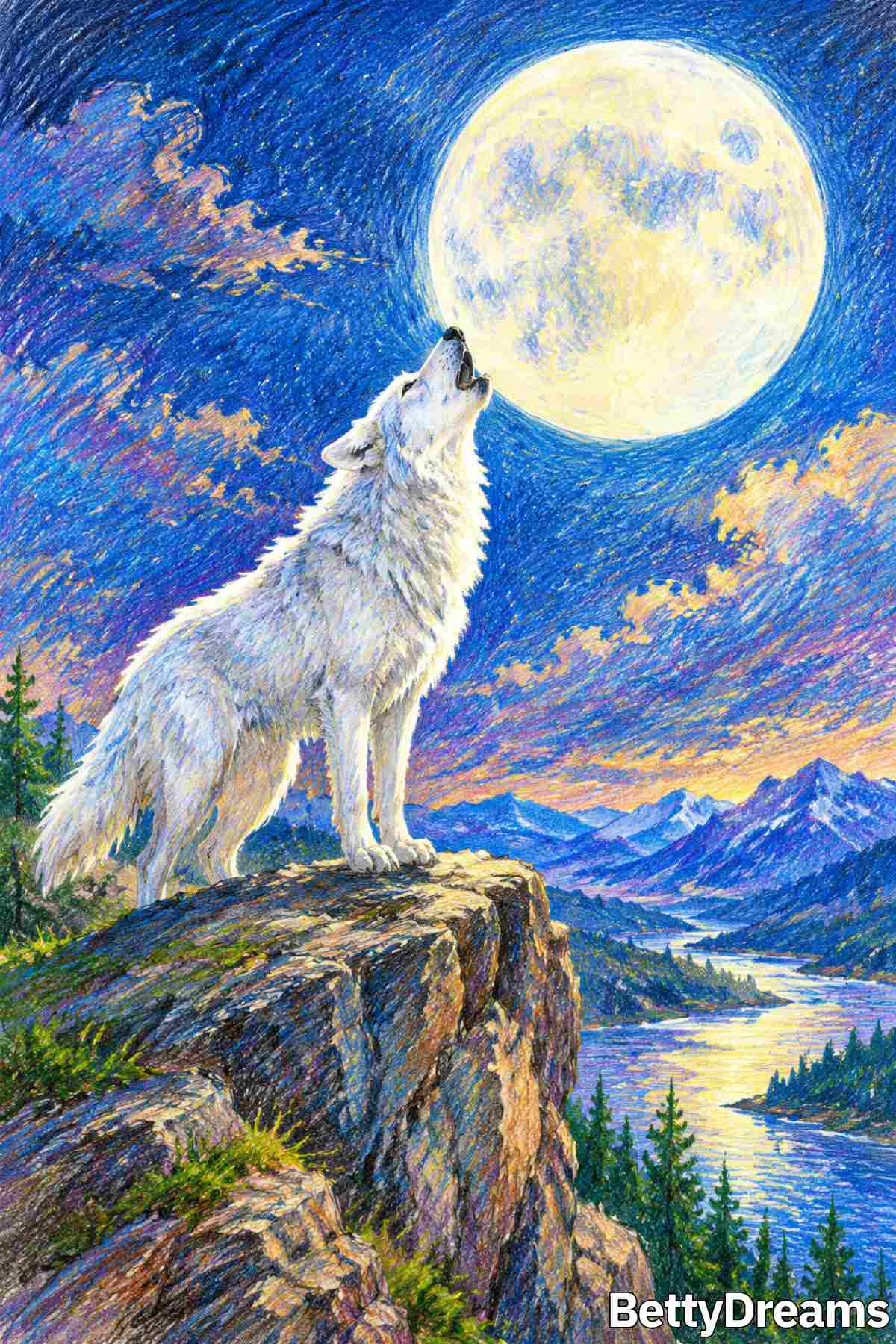 having a dream about a white wolf