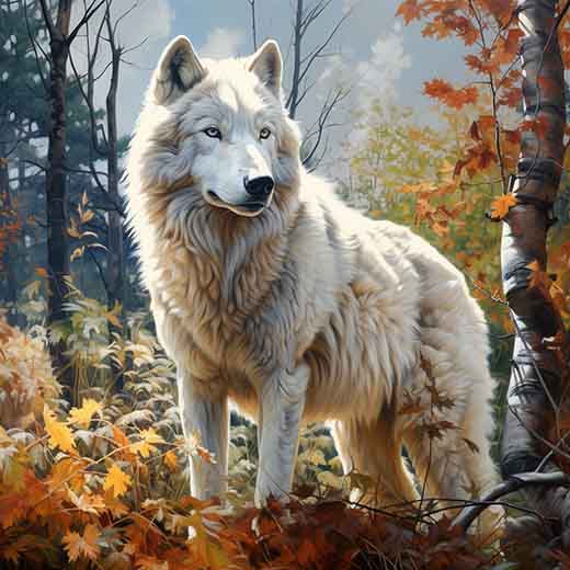 dream about white wolf