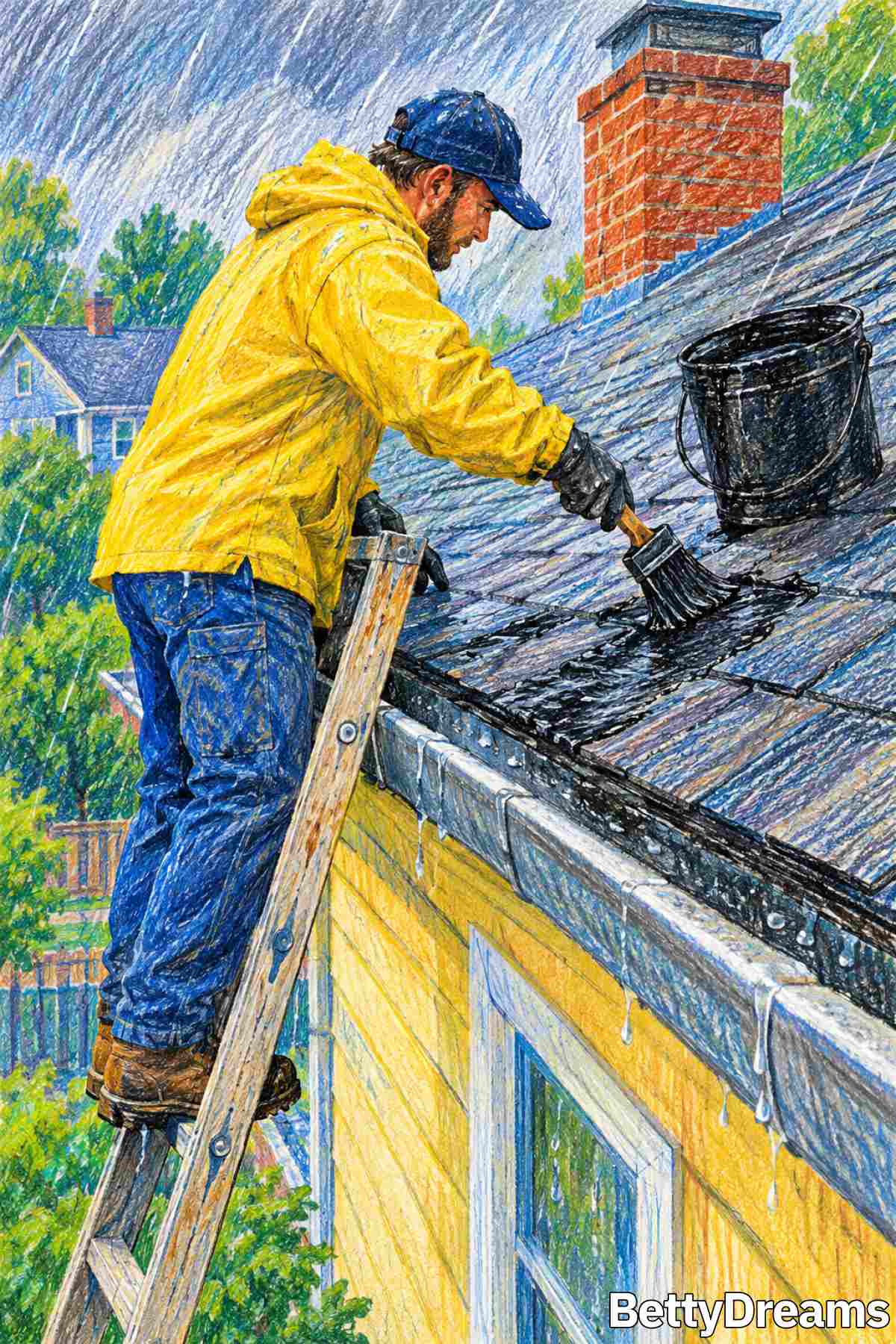 Dreaming about a leaking roof