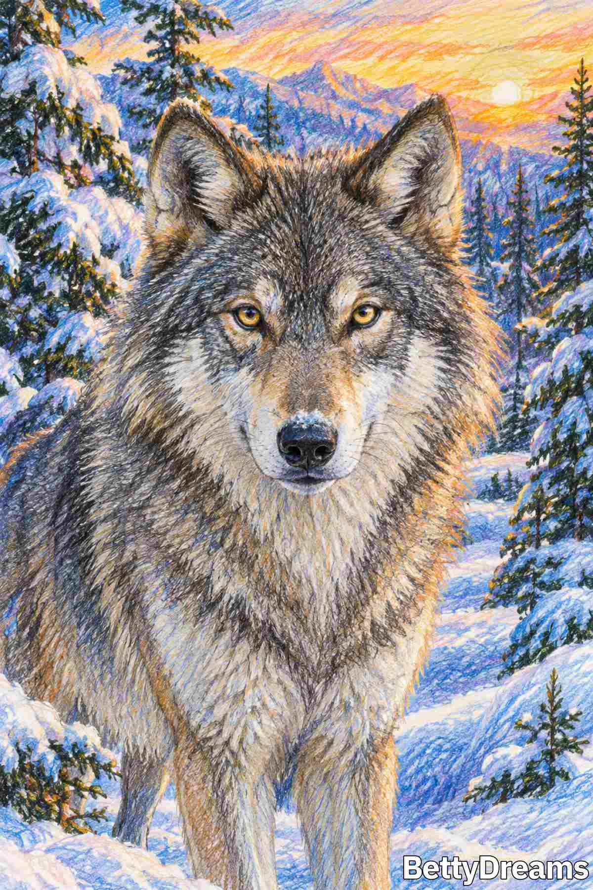 wolf staring dream interpretation