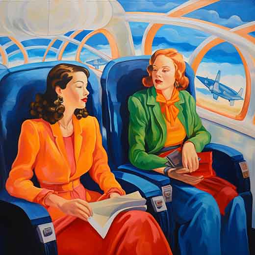 dream of being a passenger in an airplane