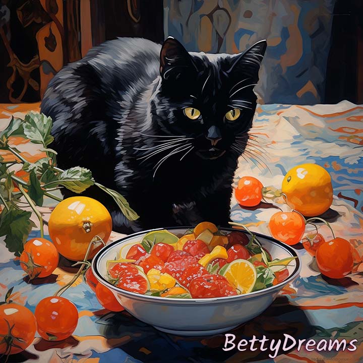 dream of black cat 