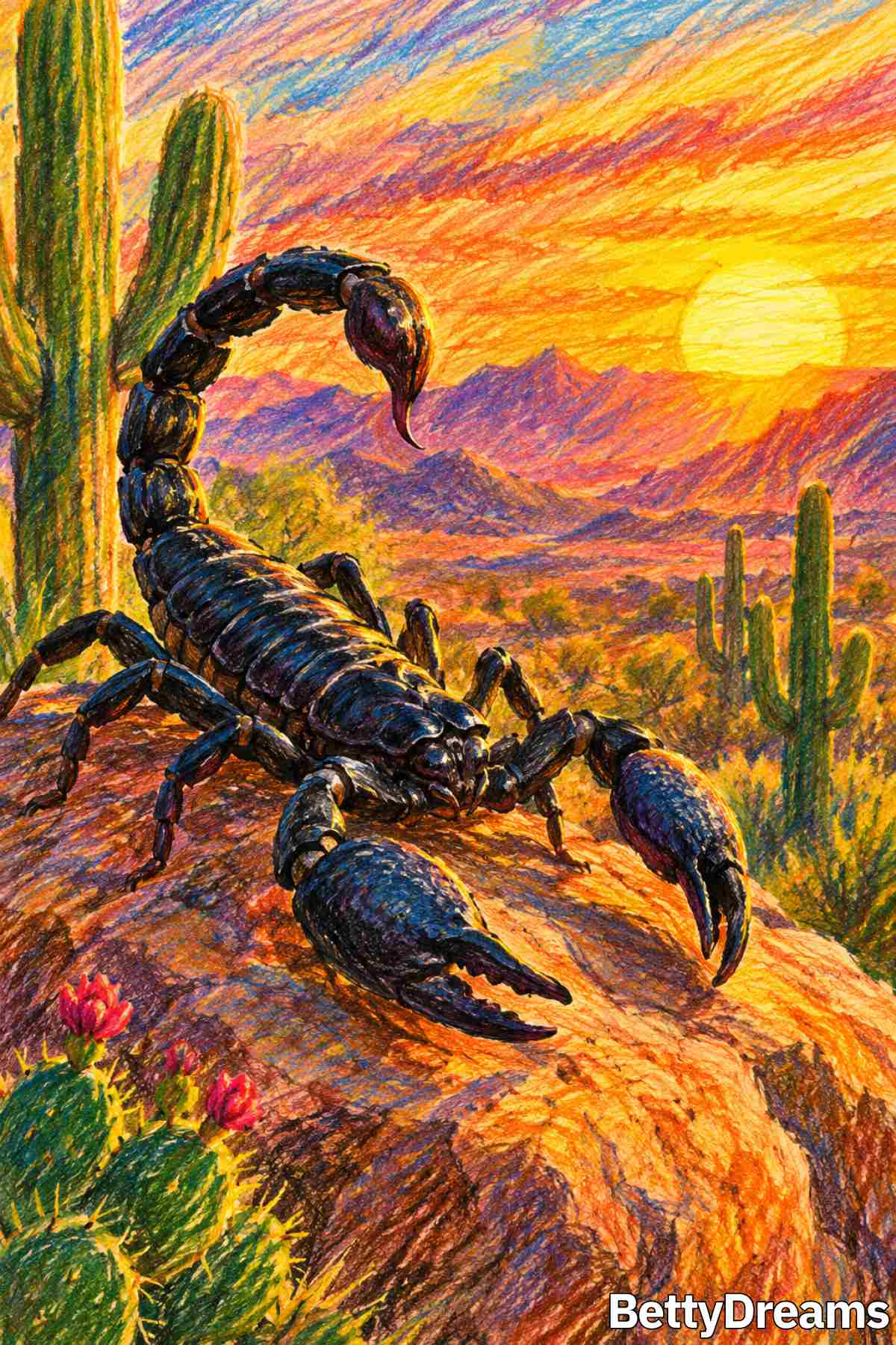 having a dream about black scorpion