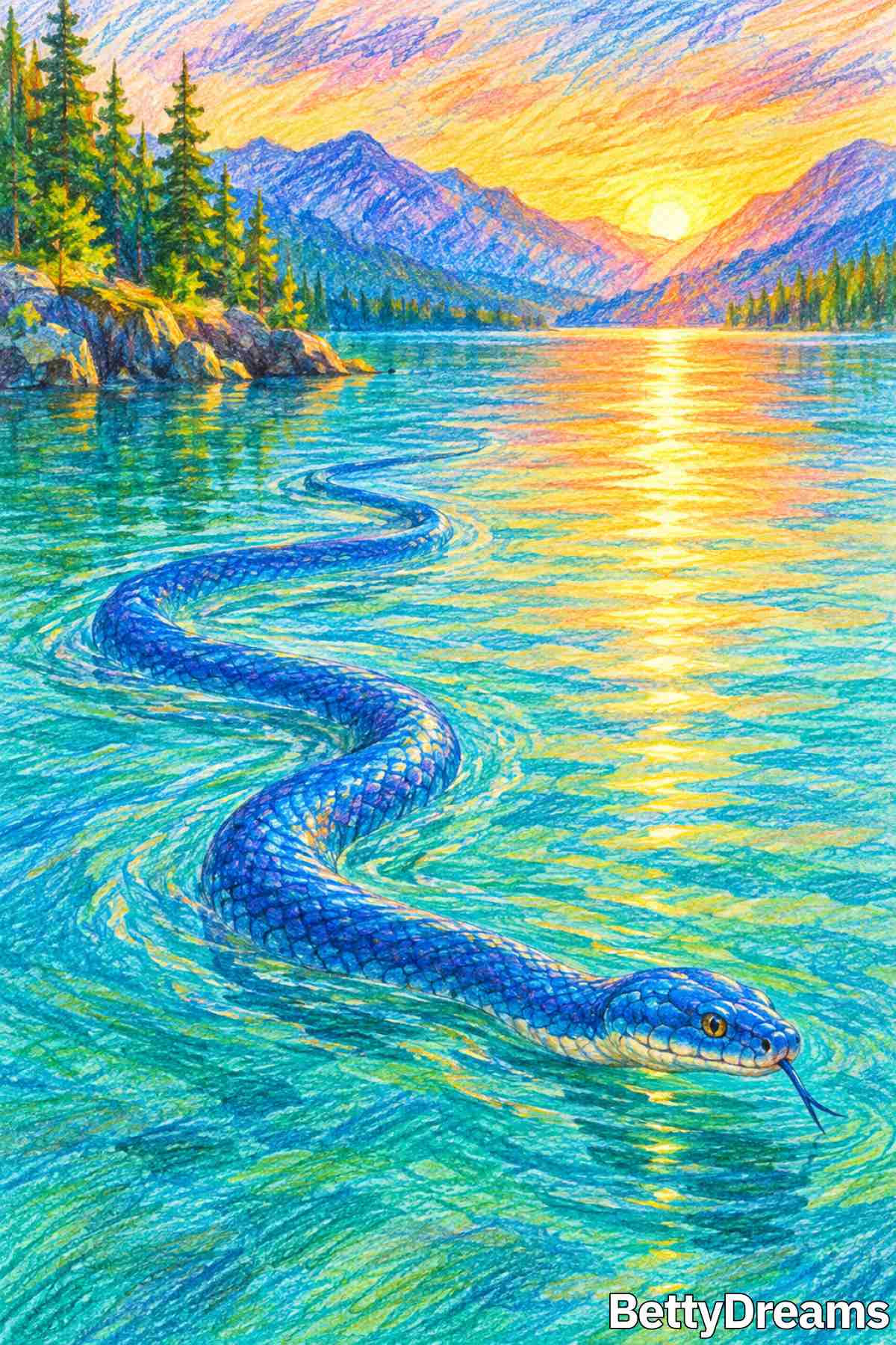 blue snake dream meaning