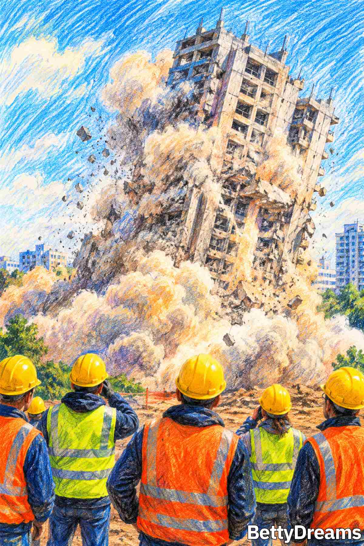 having a dream about a building collapsing