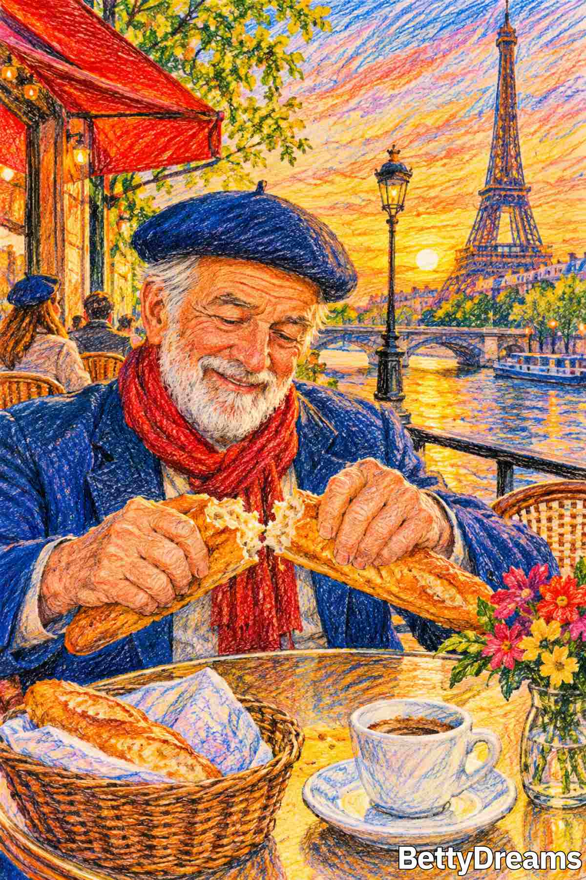 eating bread in a dream