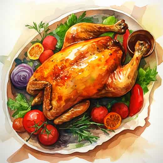 dream of eating chicken