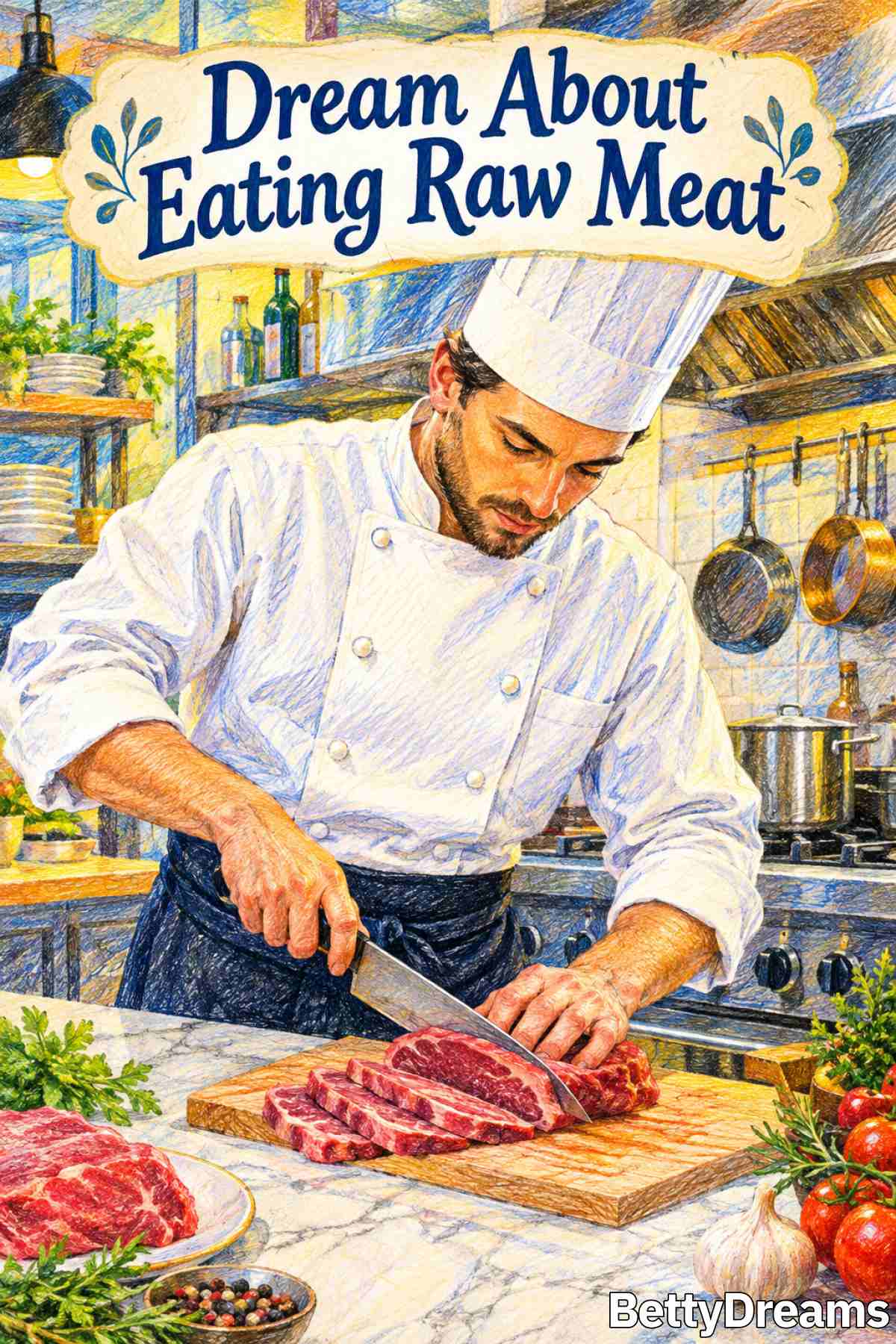 dream about eating raw meat meaning