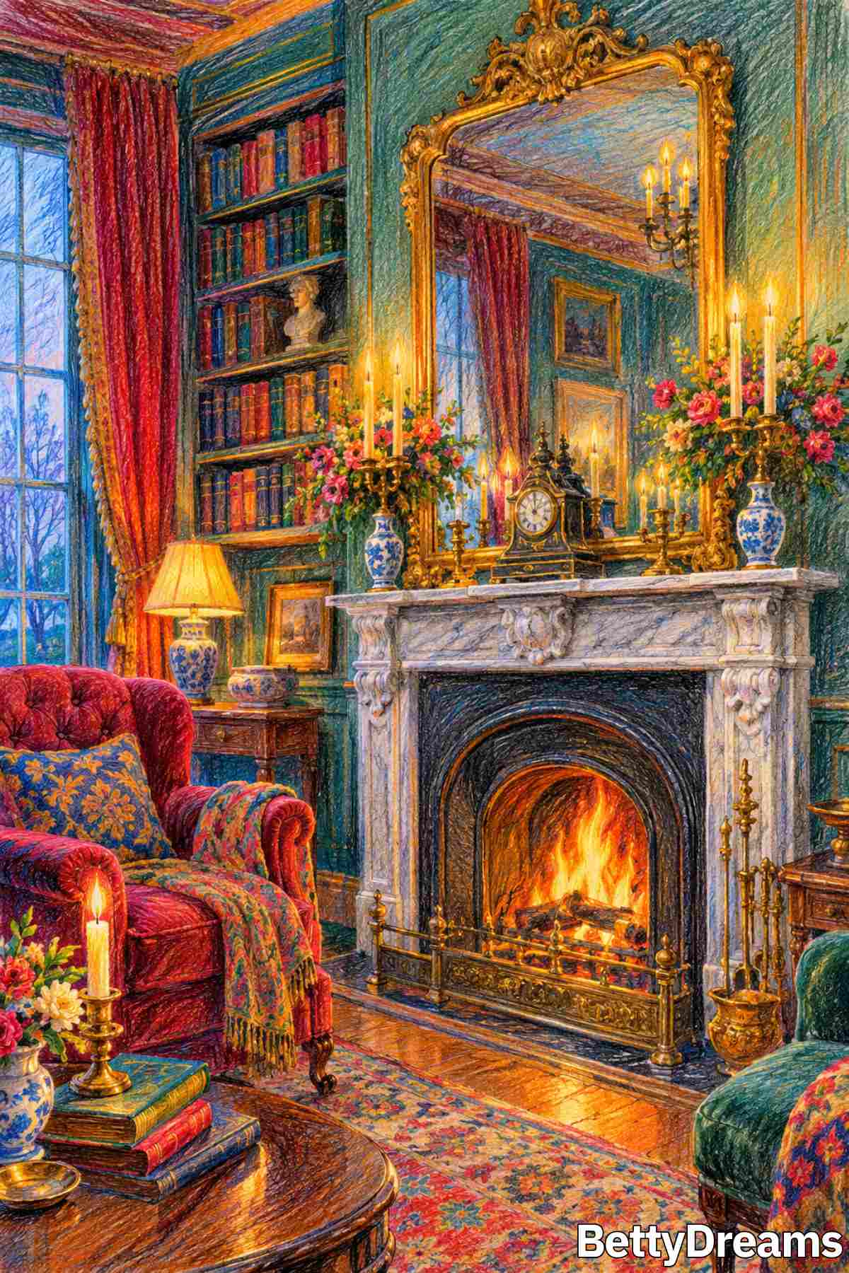 having a dream about fireplace