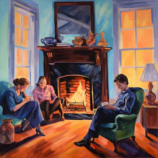 dream of fireplace