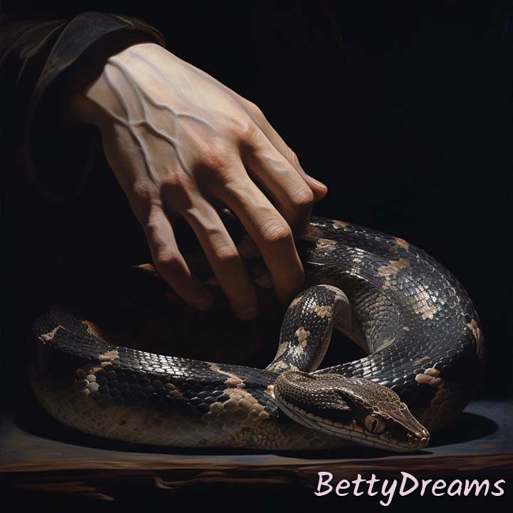 dream of grabbing a snake