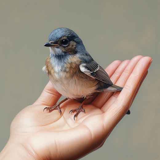 dream of holding a bird in your hand