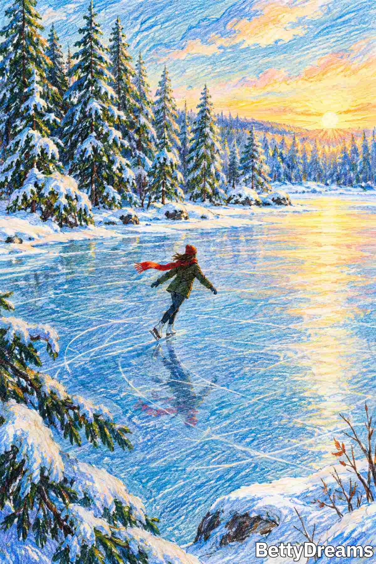 having a dream about ice skating