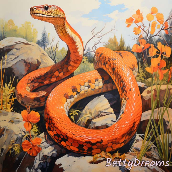 dream of orange snake