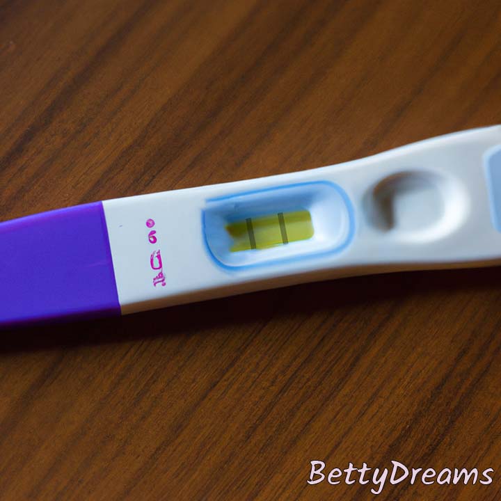dream of pregnancy test with 2 lines