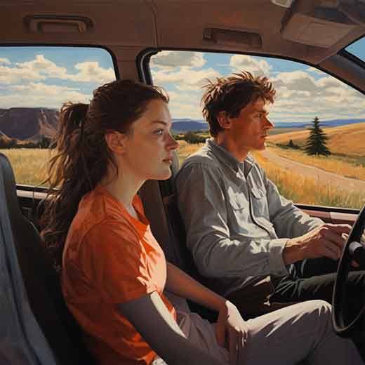 dream of riding in a car with someone