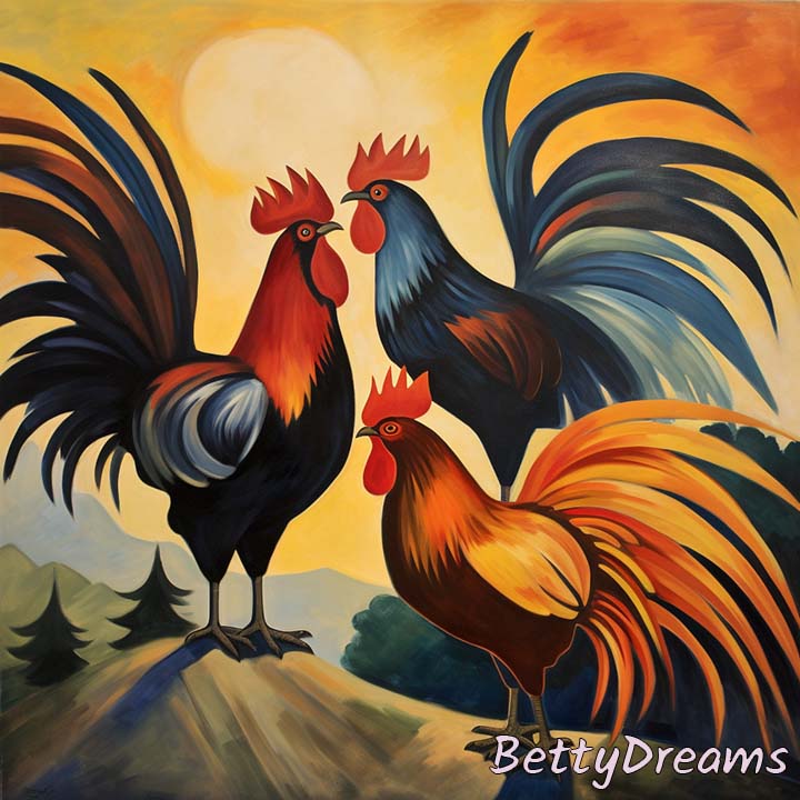 dream of roosters 