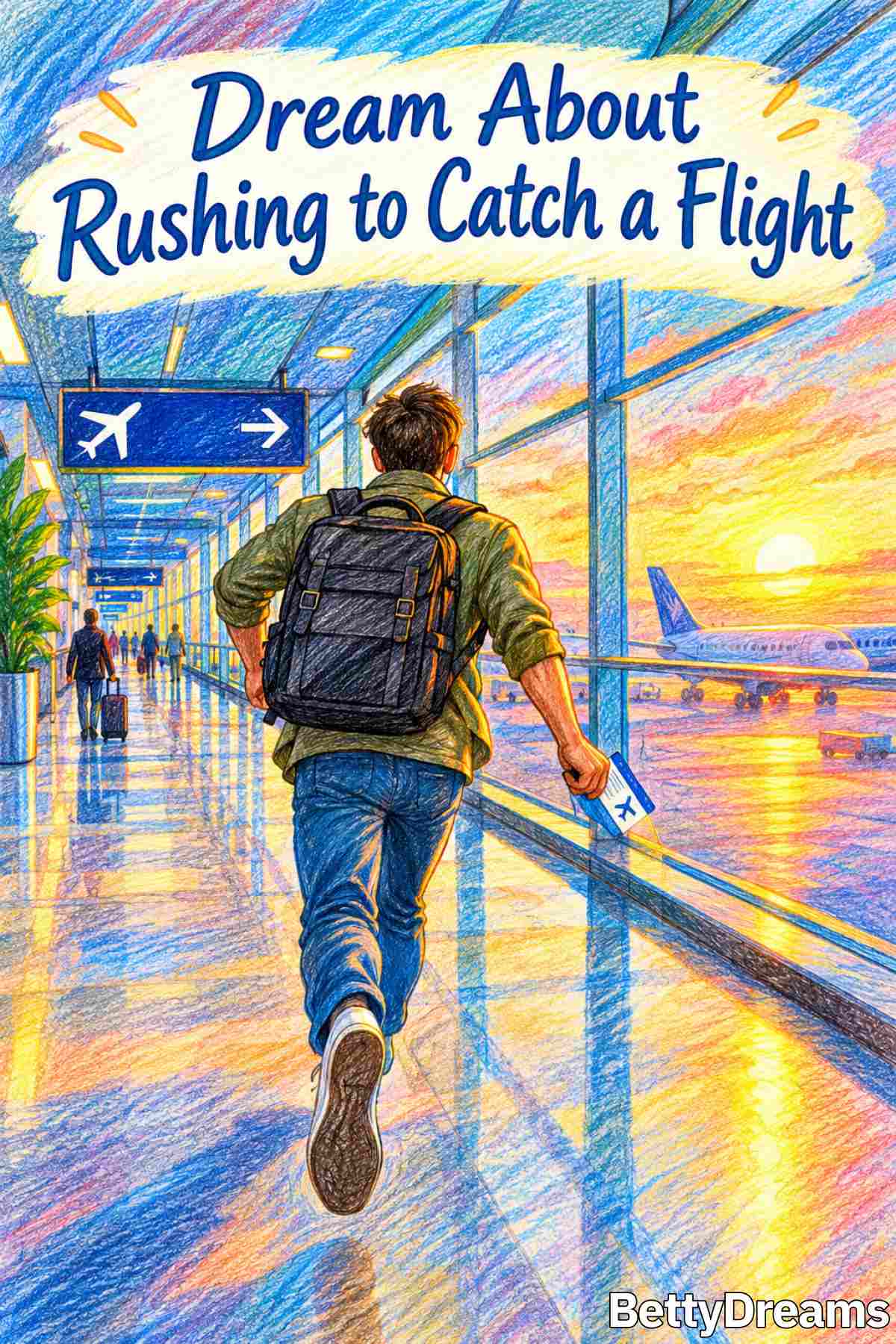 rushing to catch a flight in dream