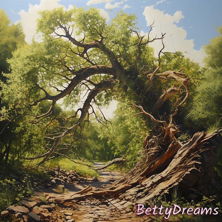 dream of seeing a tree falling