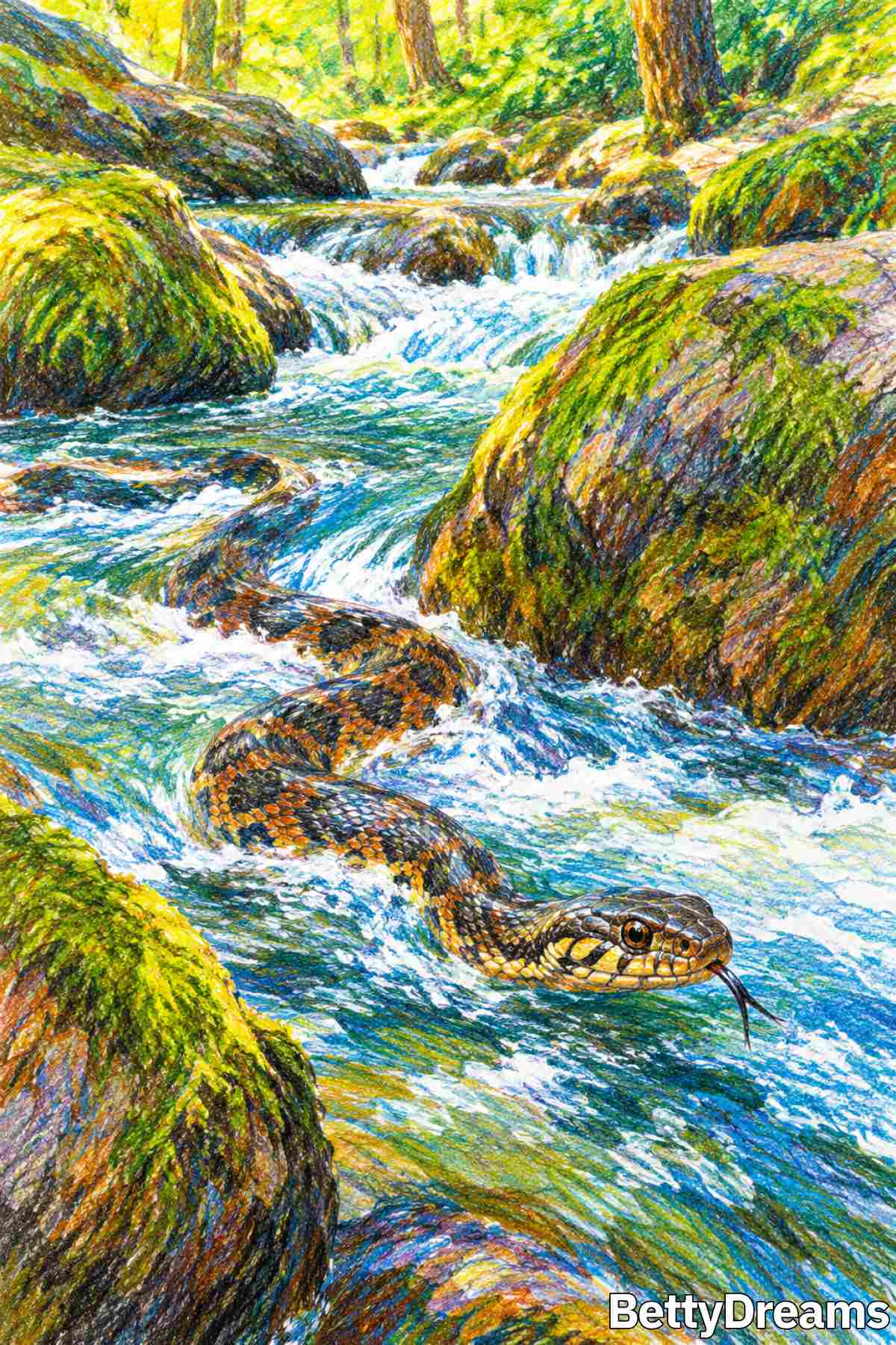 meaning of snake in water in dream