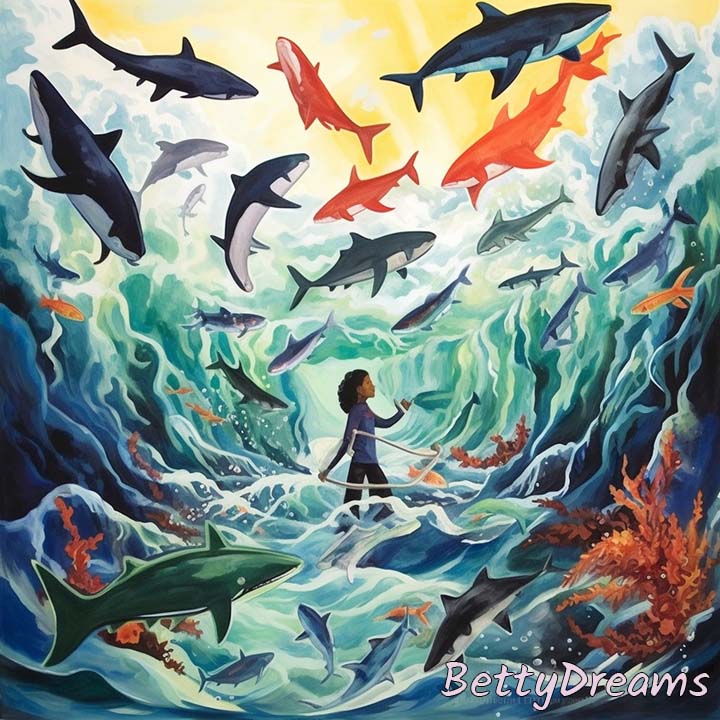 dream of swimming with sharks meaning