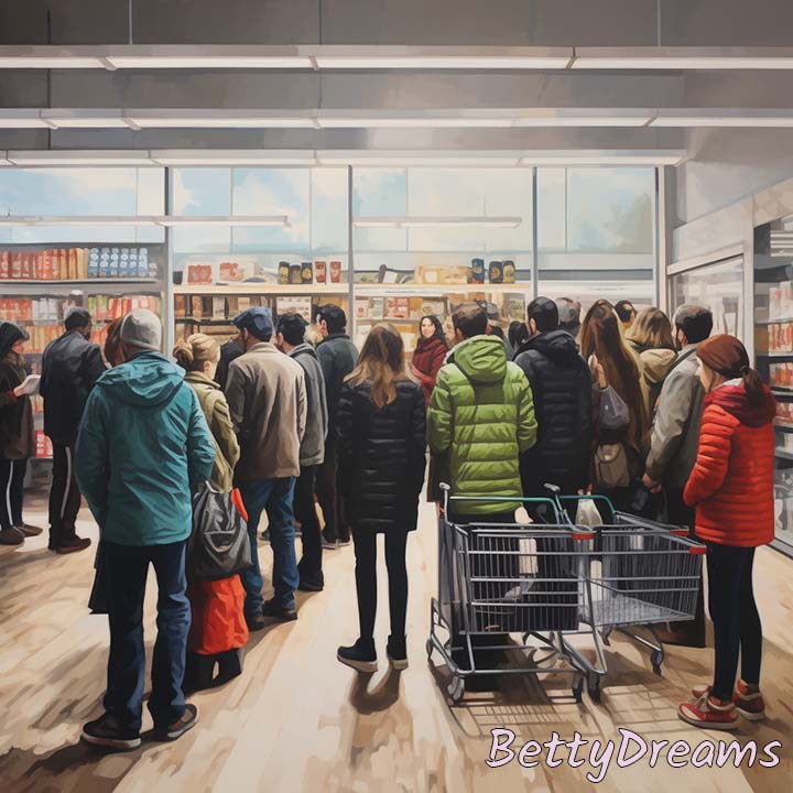 dream of waiting in line