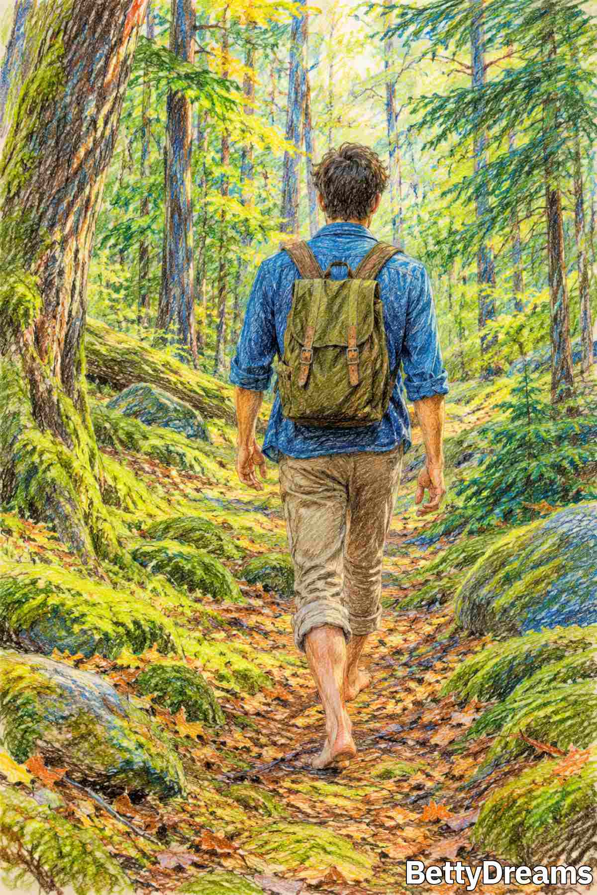 having a dream about walking barefoot