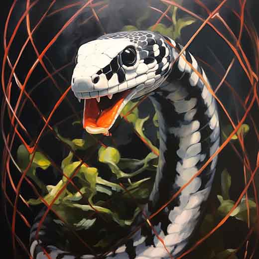 dream of white and black snake