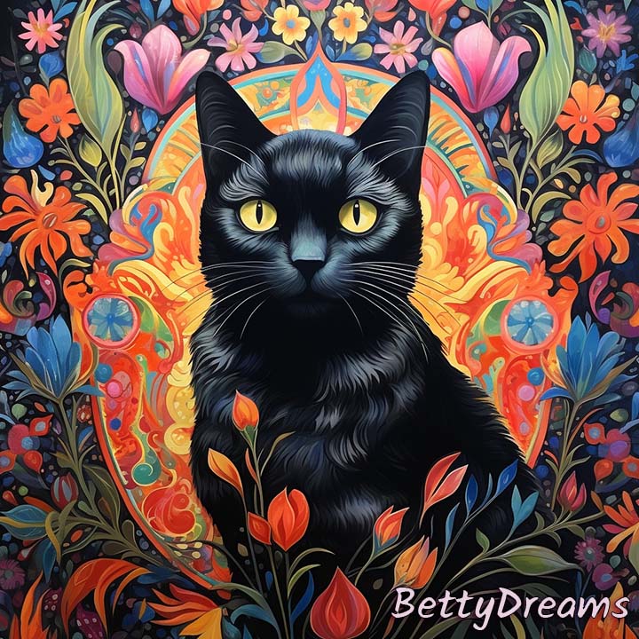 dreaming about black cat