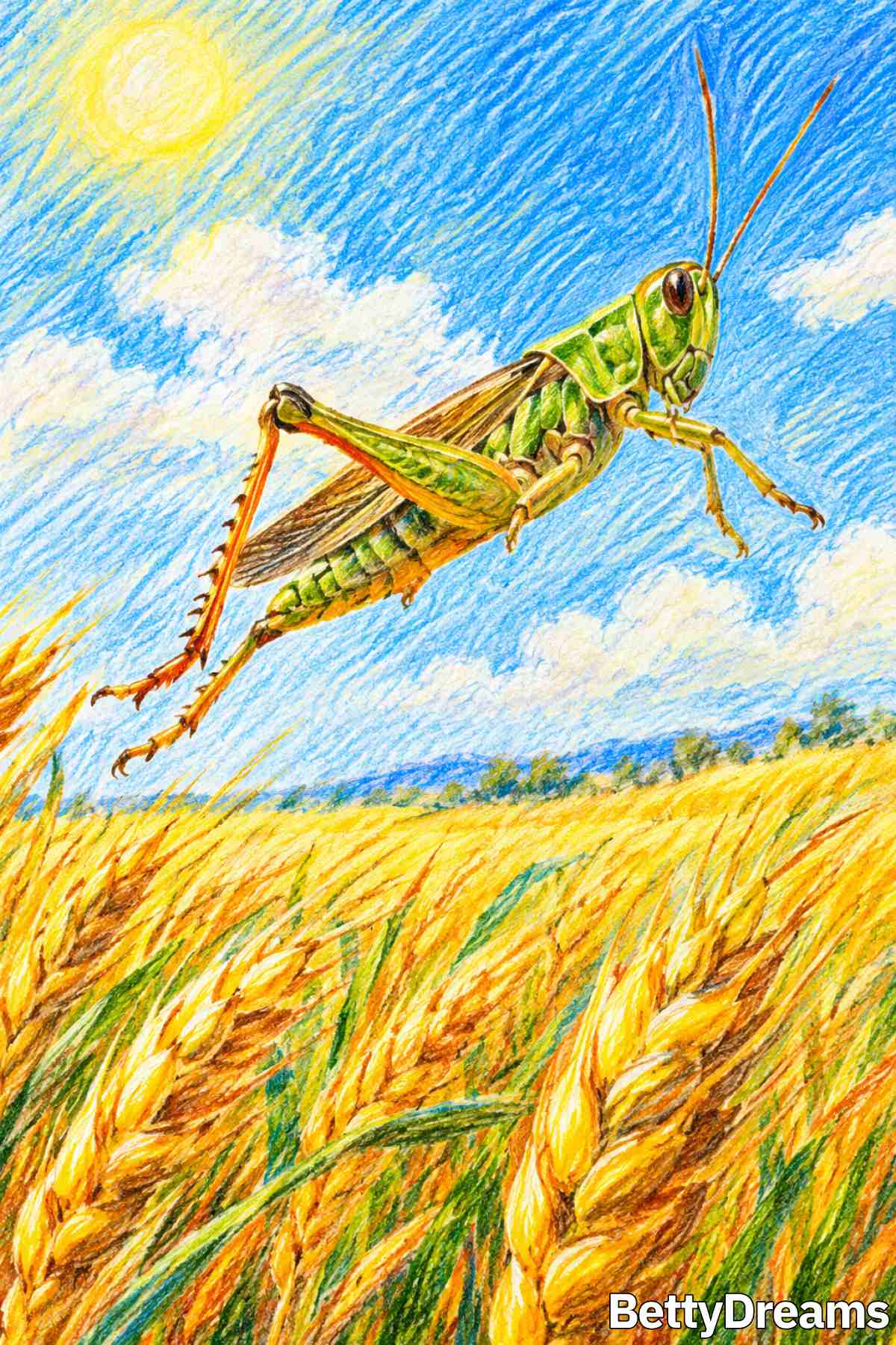 having a dream about grasshoppers