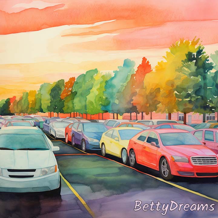 dreaming about parking lot