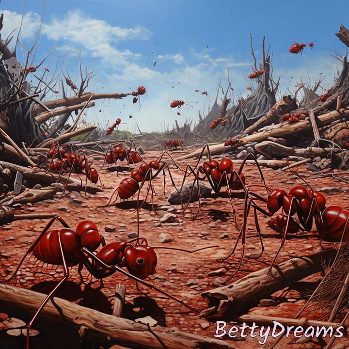 dreaming about red ants