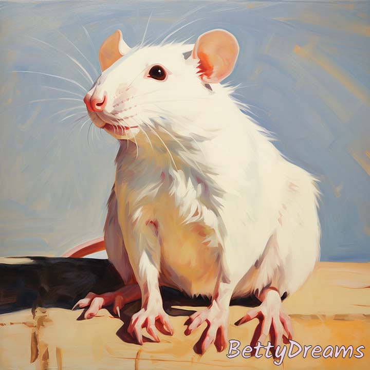 dreaming about white rat