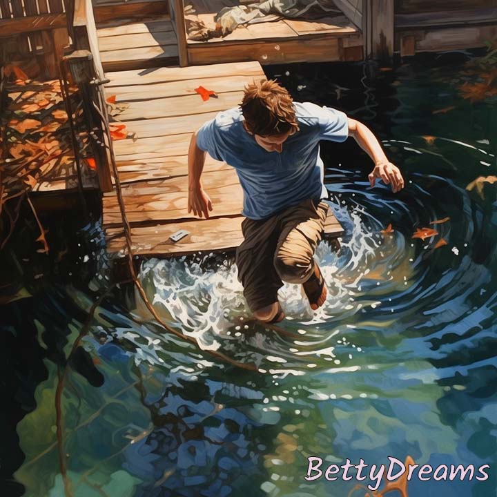 dreaming of falling into water