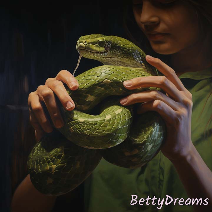 dreaming of grabbing a snake