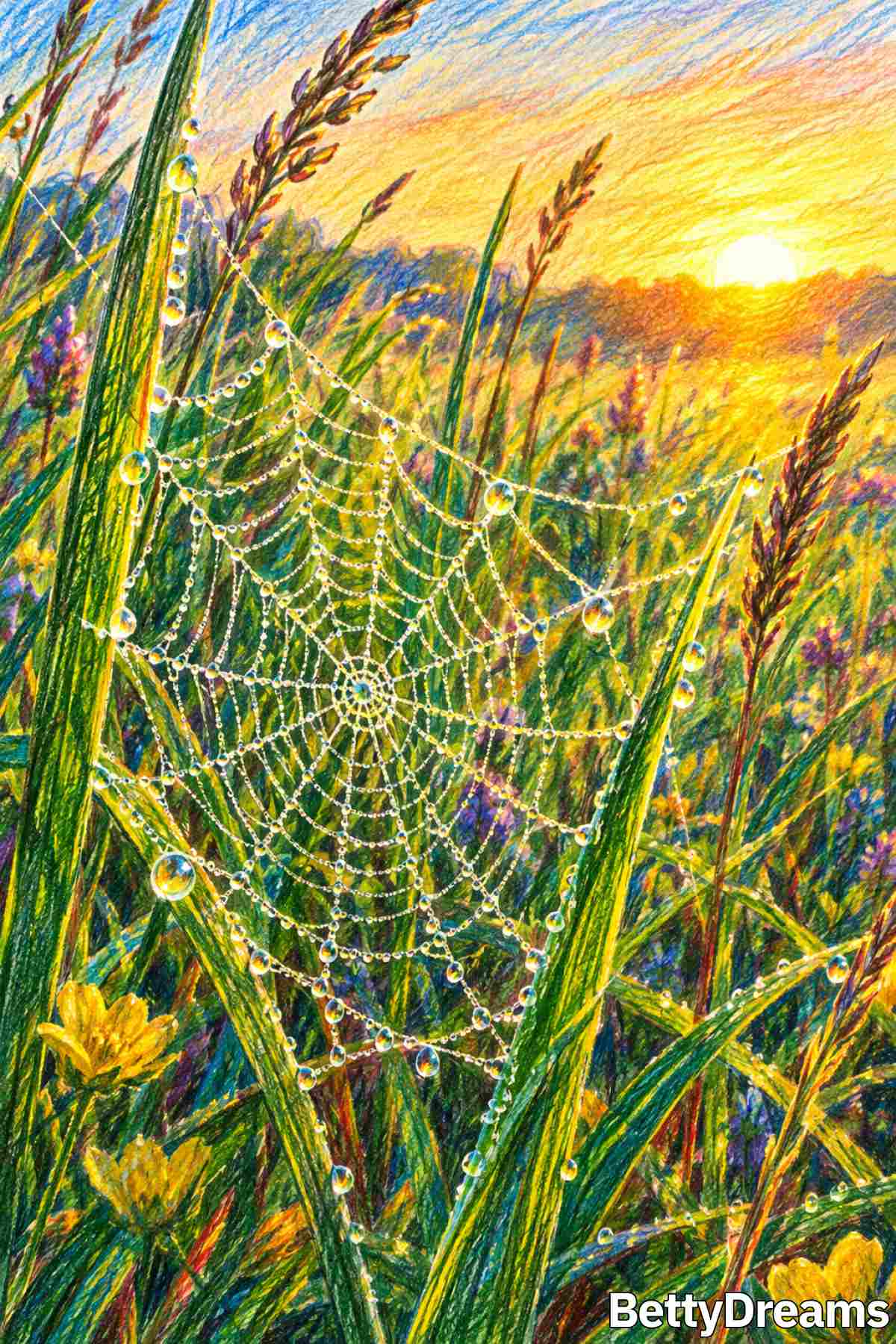 Having a dream about spider webs