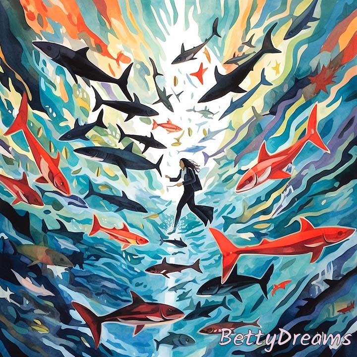 dreaming of swimming with sharks
