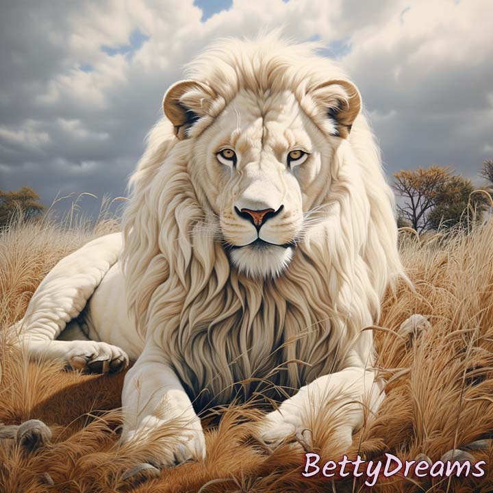 dreaming of white lion meaning