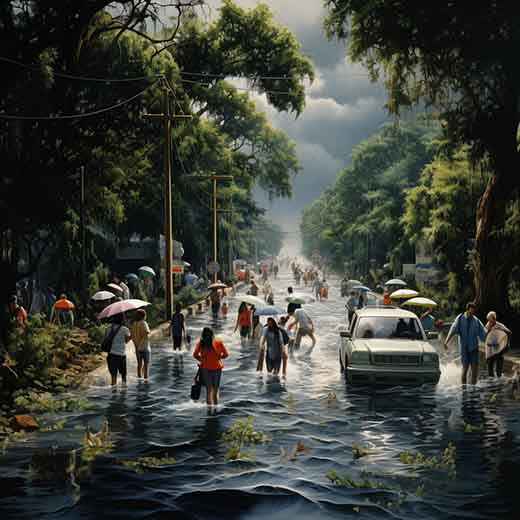 dreams about flooded roads