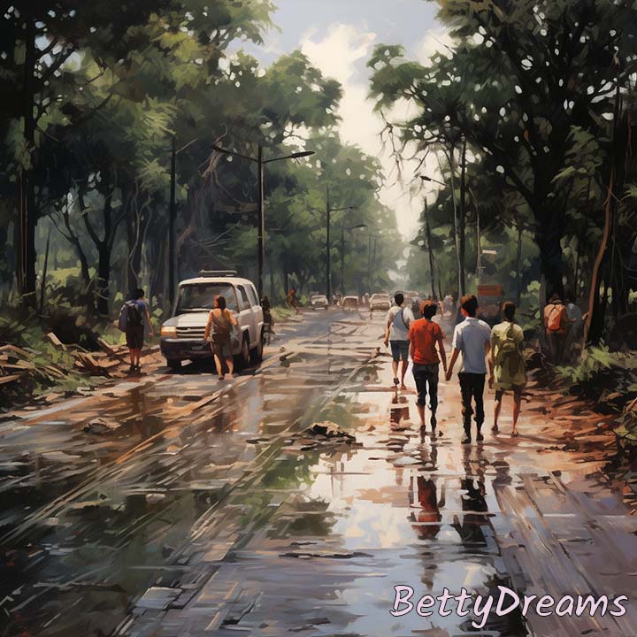 dreams about flooded roads