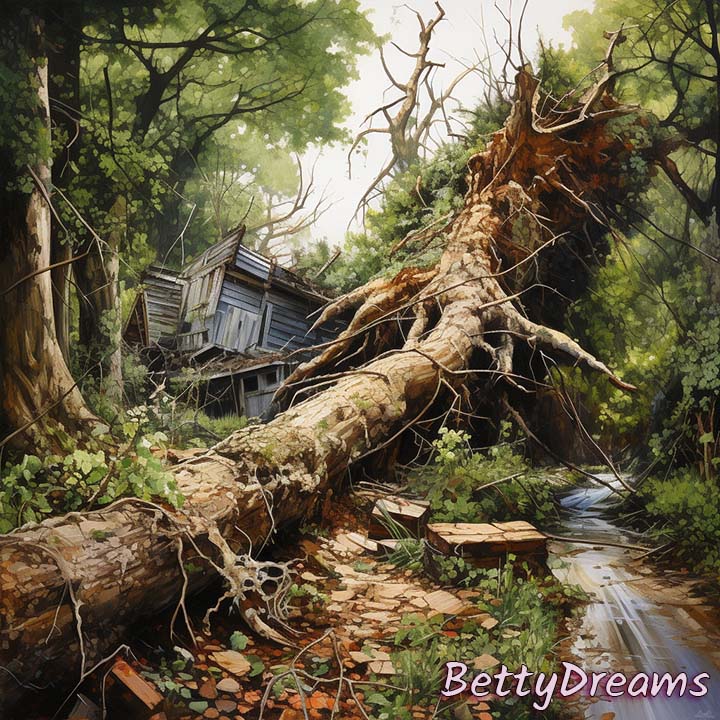 falling tree dream meaning