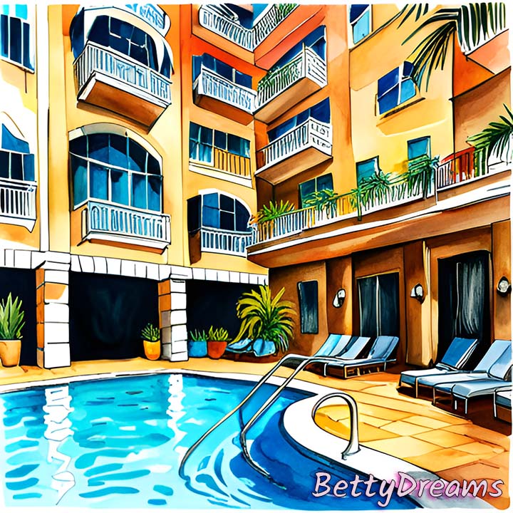 hotel with swimming pool