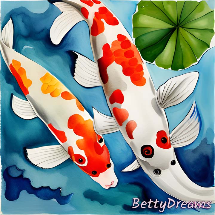 koi fish swimming