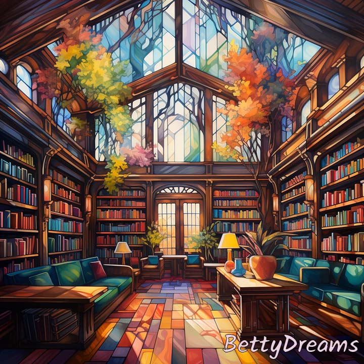library with books